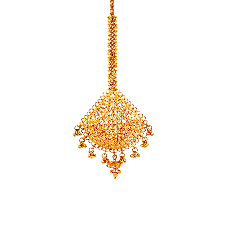 22K Yellow Gold Maang Tikka