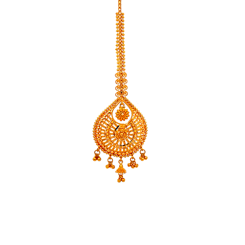 22K Yellow Gold Maang Tikka