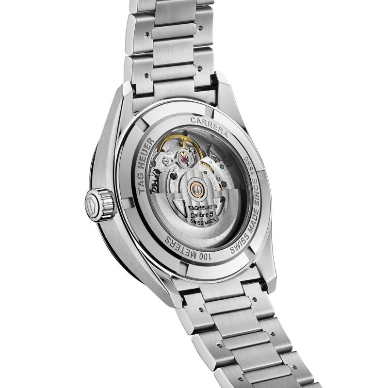 TAG Heuer Carrera Calibre 5 Automatic Mens Black Steel Watch