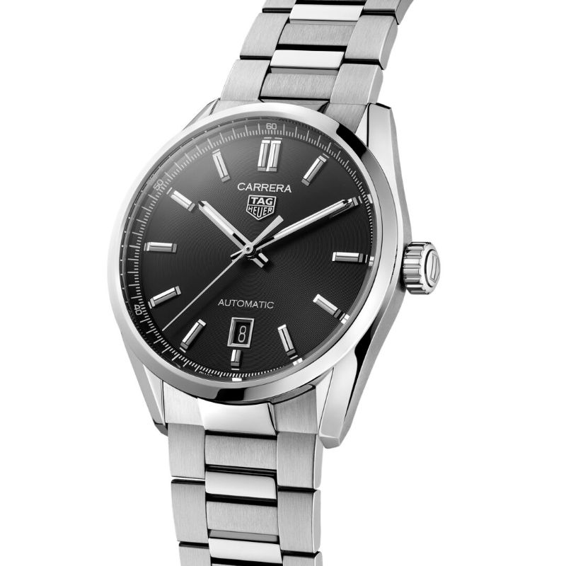 TAG Heuer Carrera Calibre 5 Automatic Mens Black Steel Watch