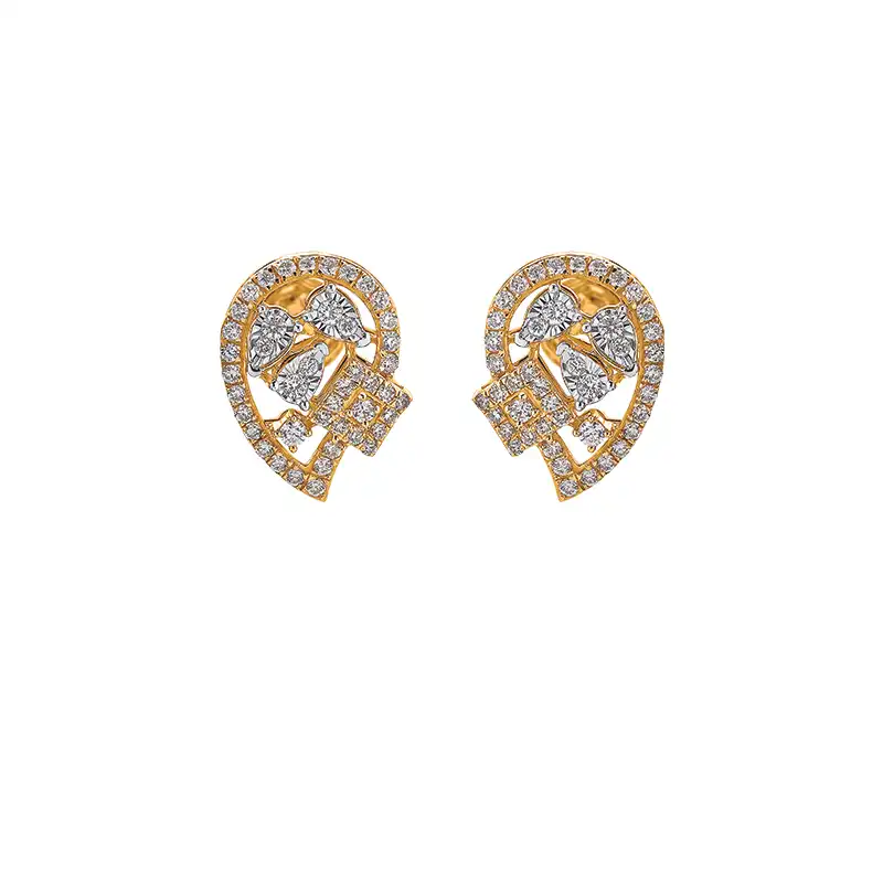 Almond drop shaped Pendant Set