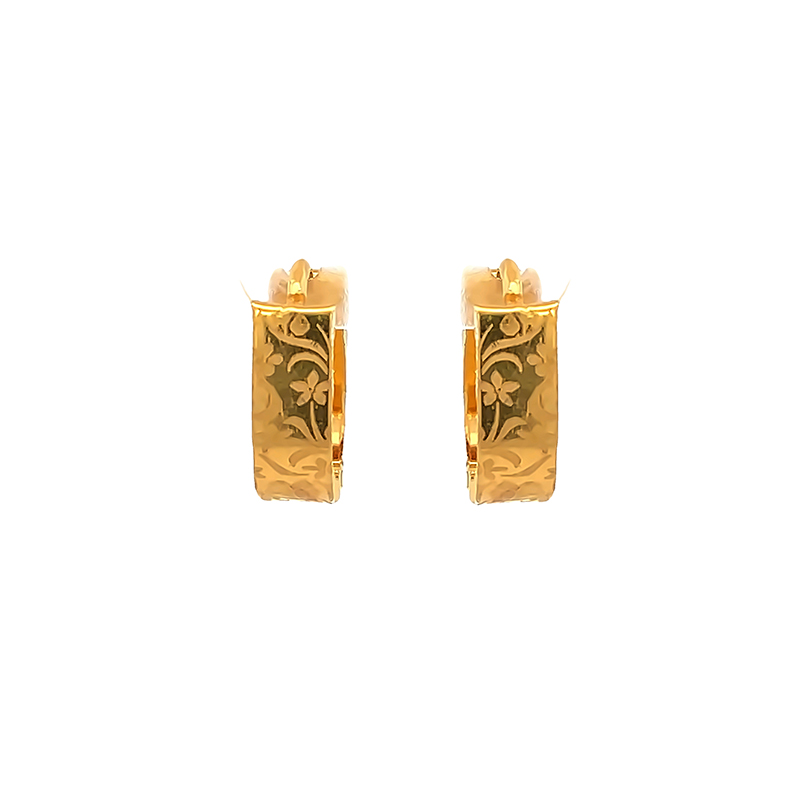 Gold earrings