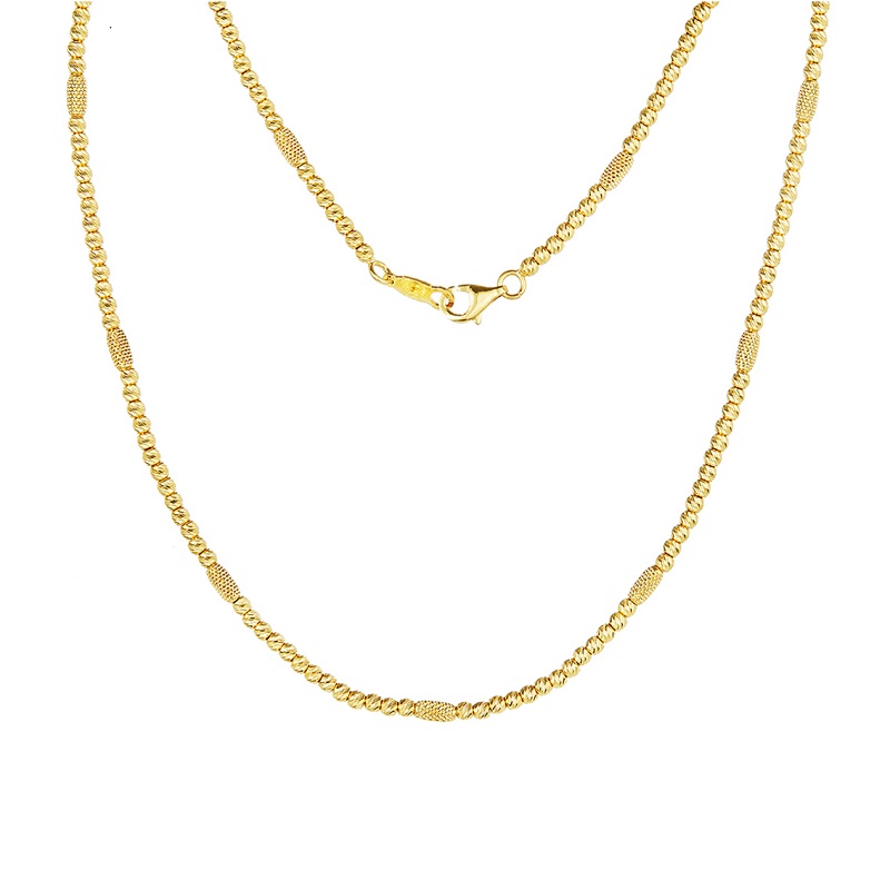 22k Yellow Gold Patterned Fancy handmade short Chain HMC 1188