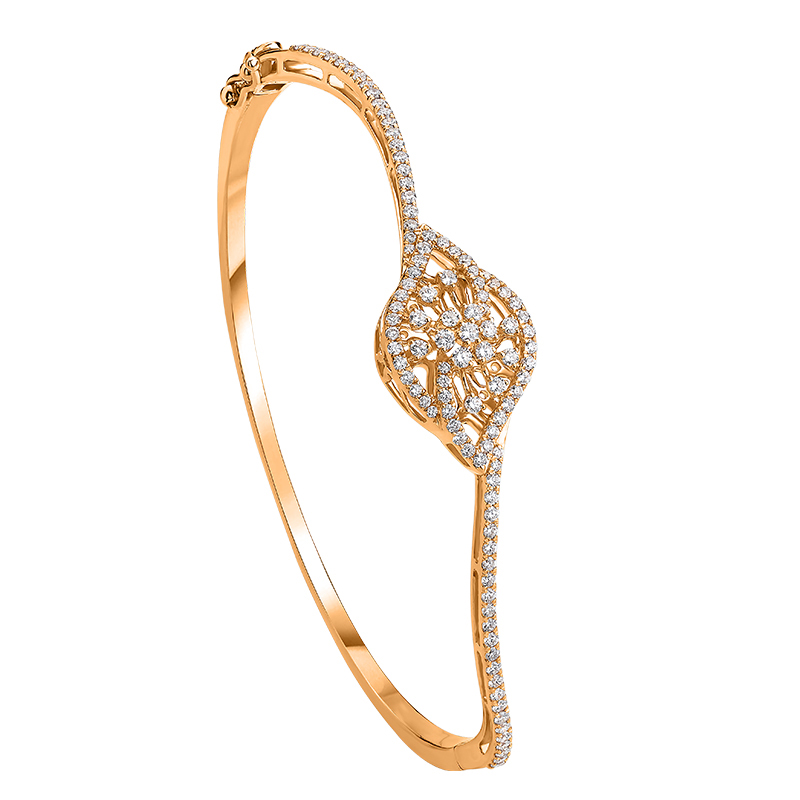 Centre motif Bracelet in 18K Rose Gold