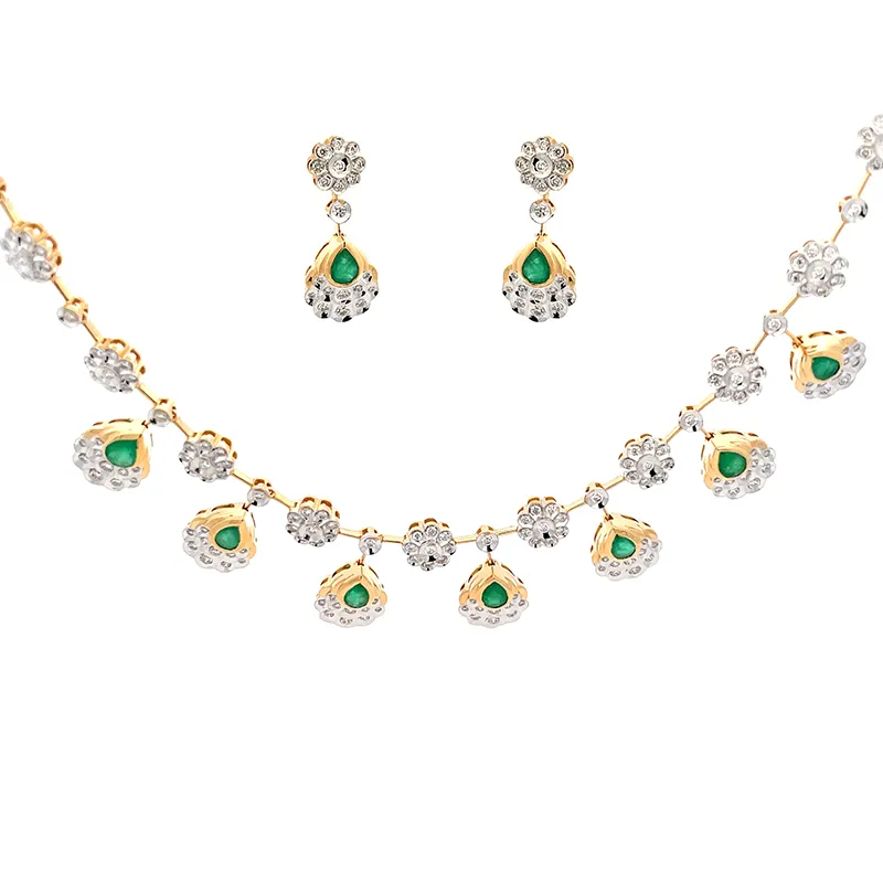 Emerald Necklace Set