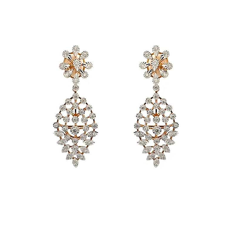18K Gold Diamond Necklace Set