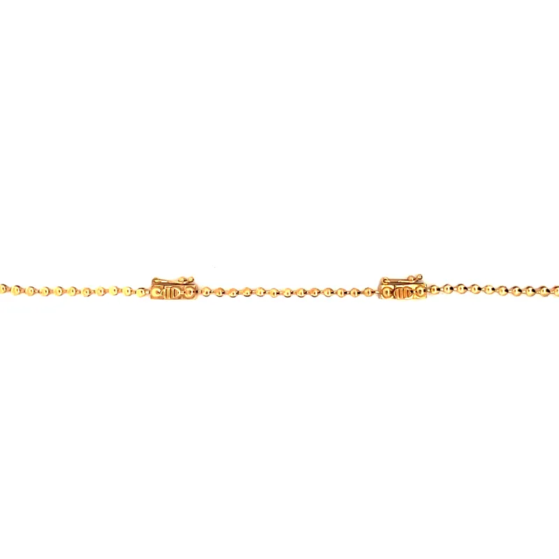 18K Gold Diamond Necklace Set