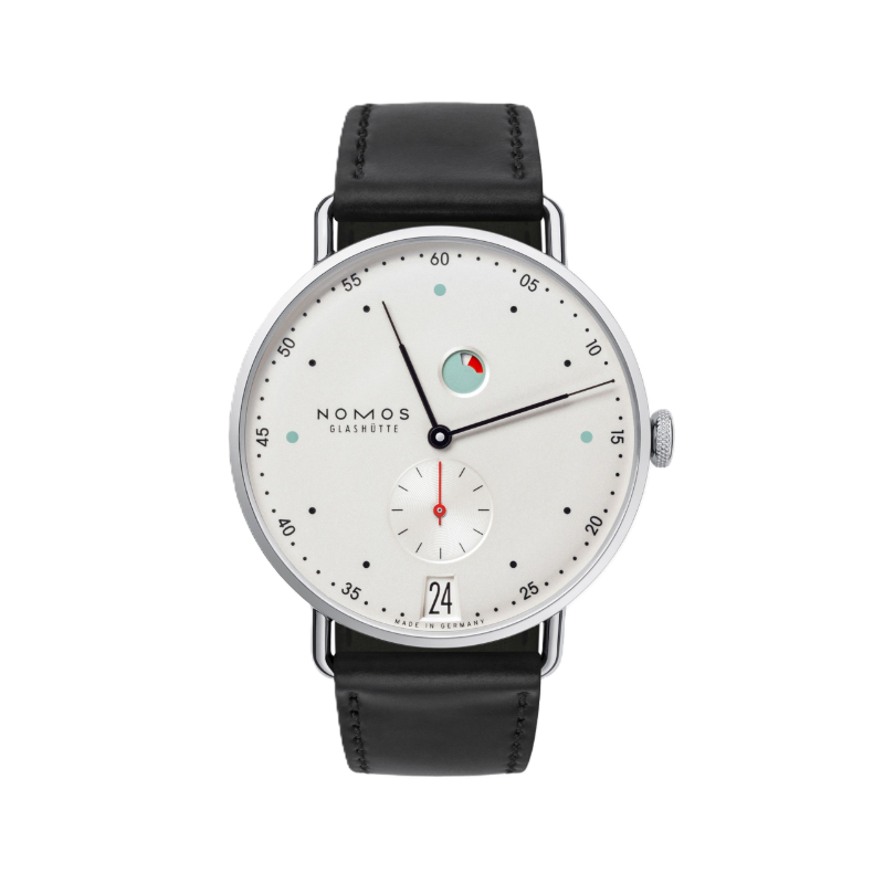 Nomos Glashuette Metro Date Power Reserve Watch