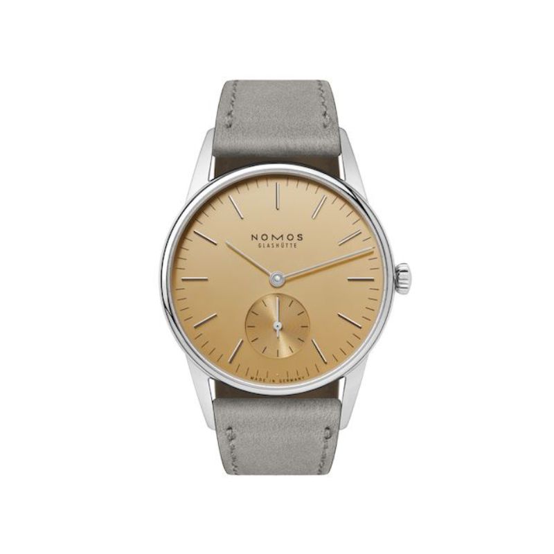 Nomos Glashuette Orion 33 Gold Watch