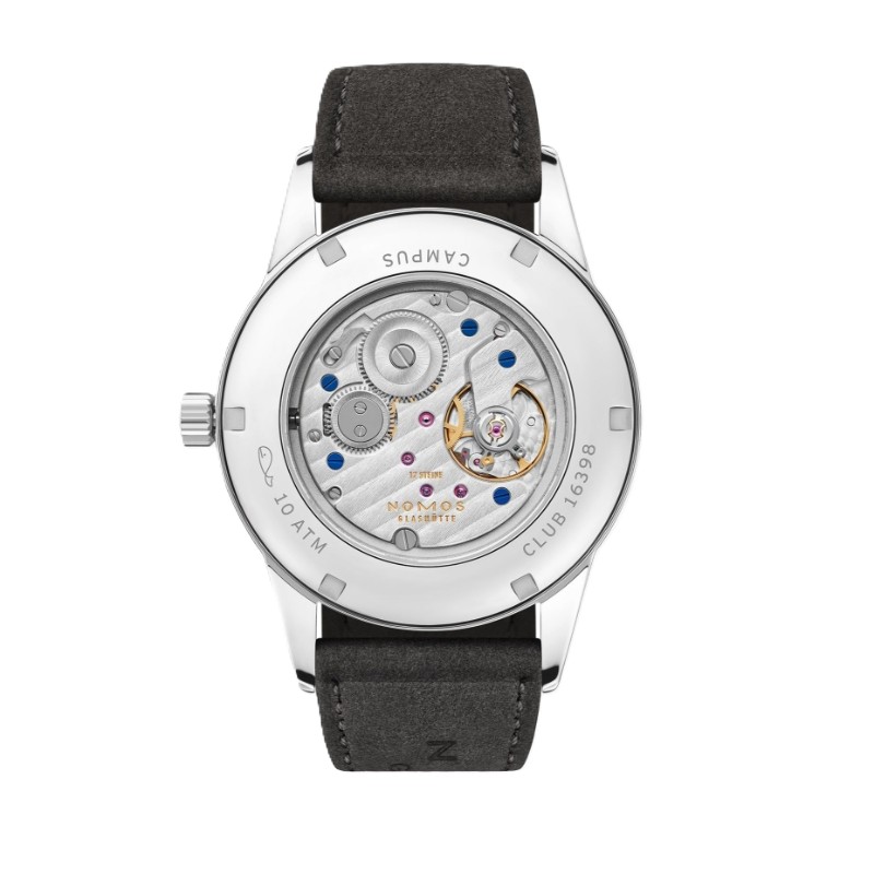 NOMOS Glash&uuml;tte Club Campus 38 Night Sky Glasboden Watch