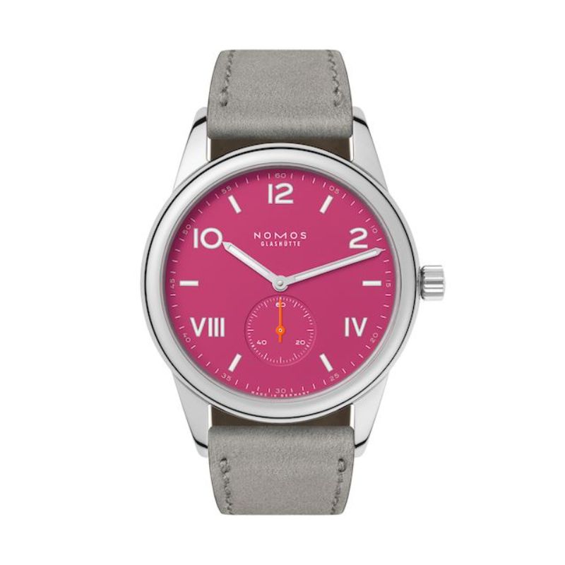 Nomos Glashuette Club Campus 38 Deep Pink Watch