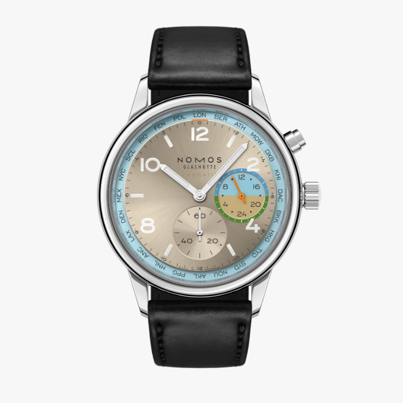 NOMOS Glash&uuml;tte Club Sport neomatik Worldtimer Roam