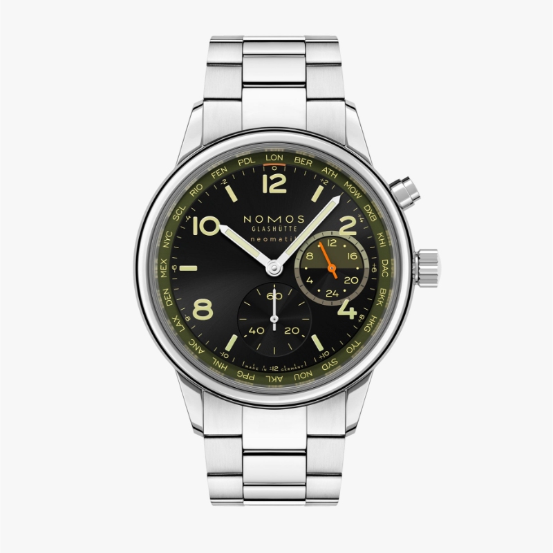 NOMOS Glash&uuml;tte Club Sport neomatik Worldtimer Vector