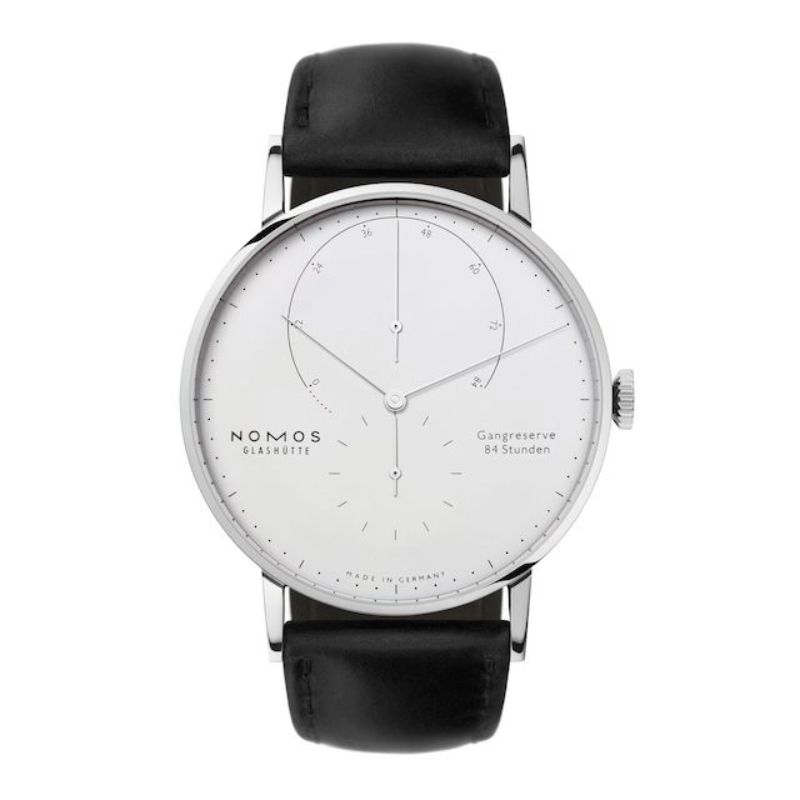 Nomos Glashuette Lambda White Gold Watch