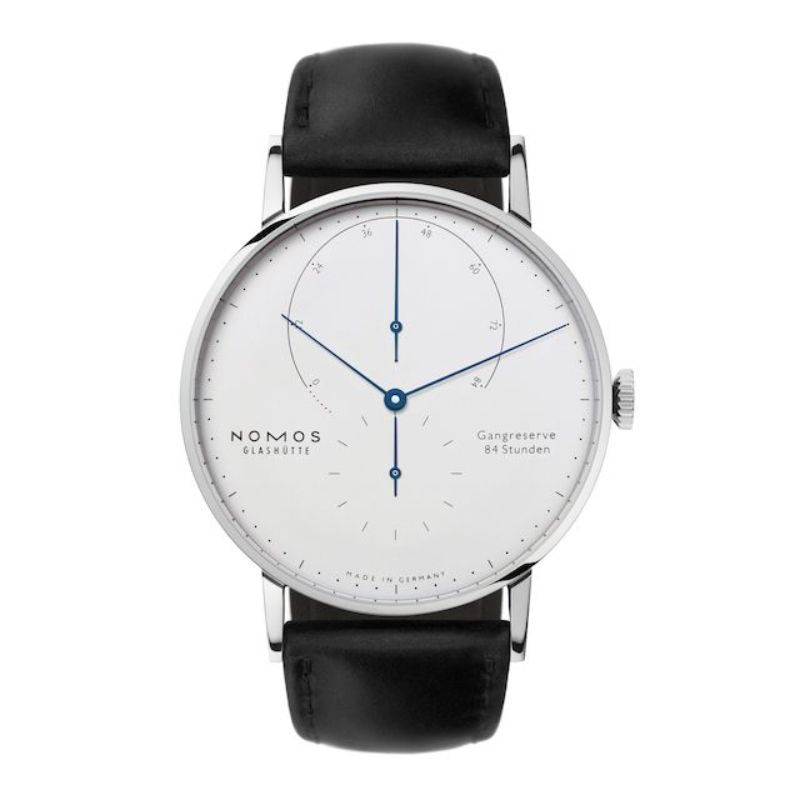 Nomos Glashuette Lambda White Gold Watch