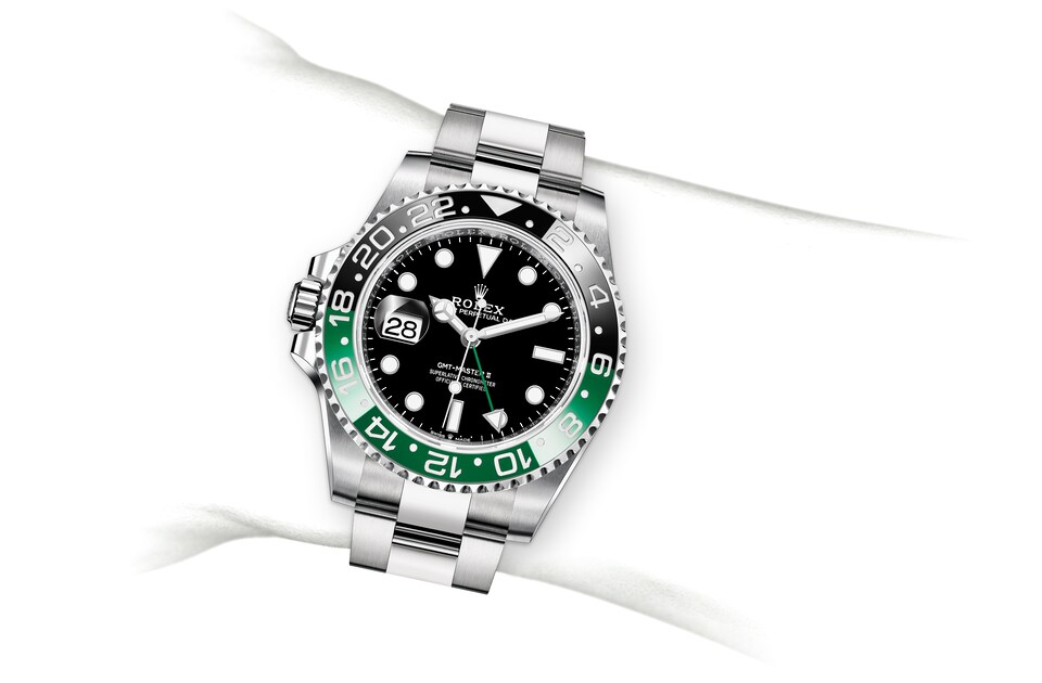 Rolex GMT Master II in Oystersteel m126720vtnr 0001 Bhindi Jewelers