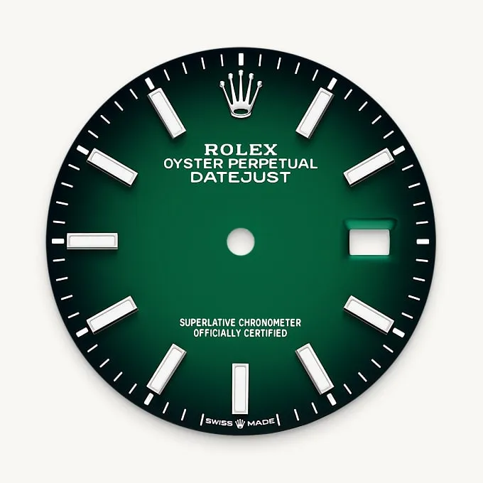 Green ombré dial