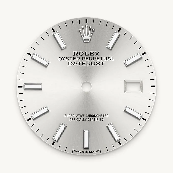 Silver dial
