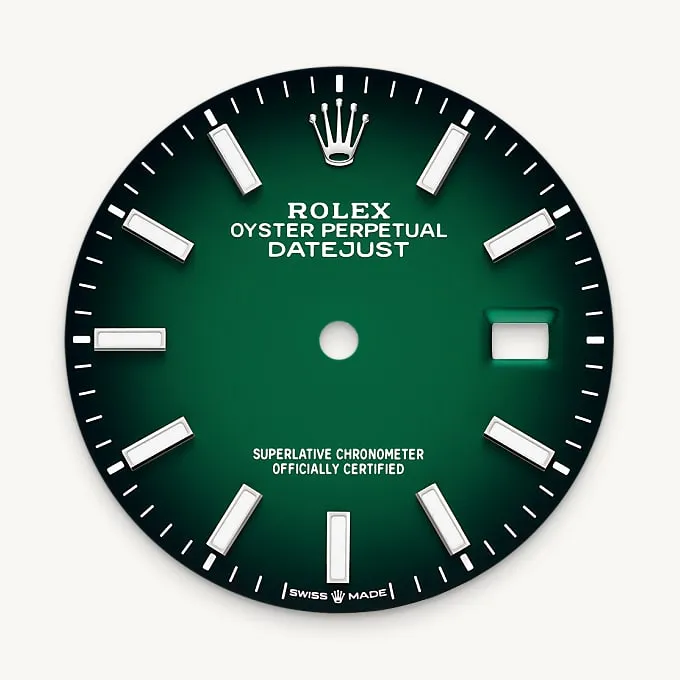 Green ombré dial