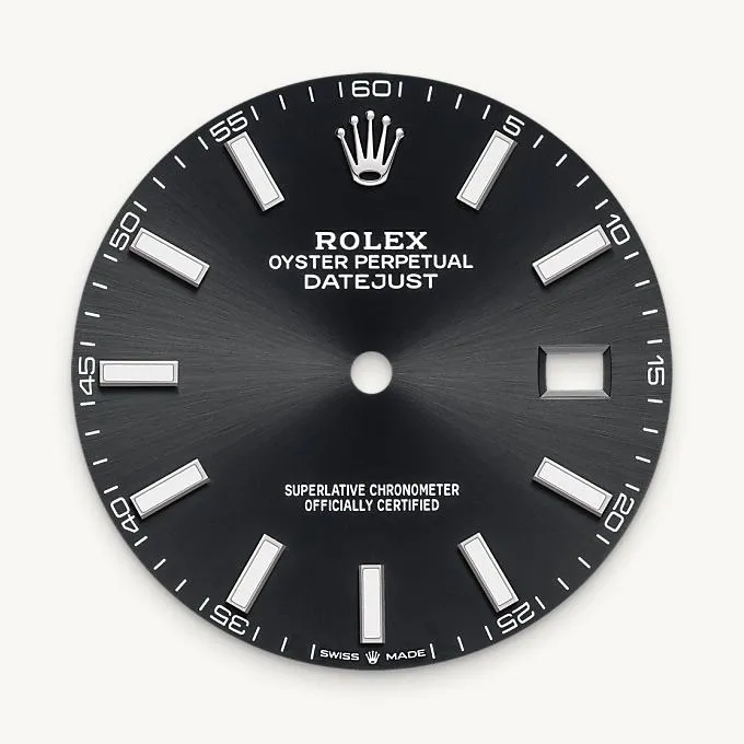 Bright black dial