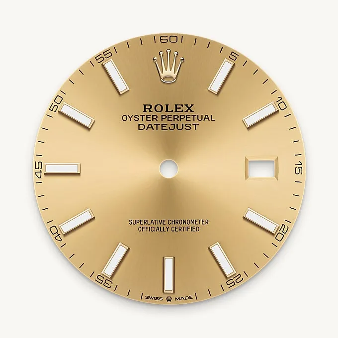 Champagne-colour dial