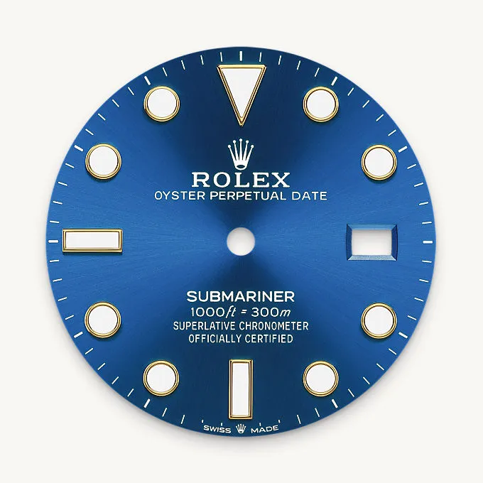 Royal blue dial