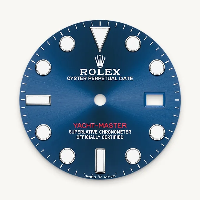 Bright blue dial