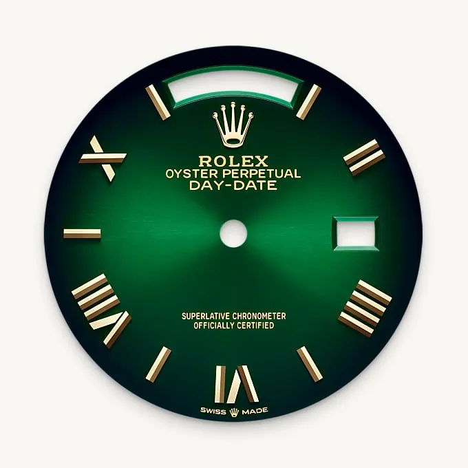 Green ombré dial