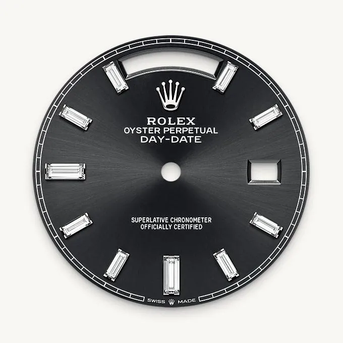 Bright black dial