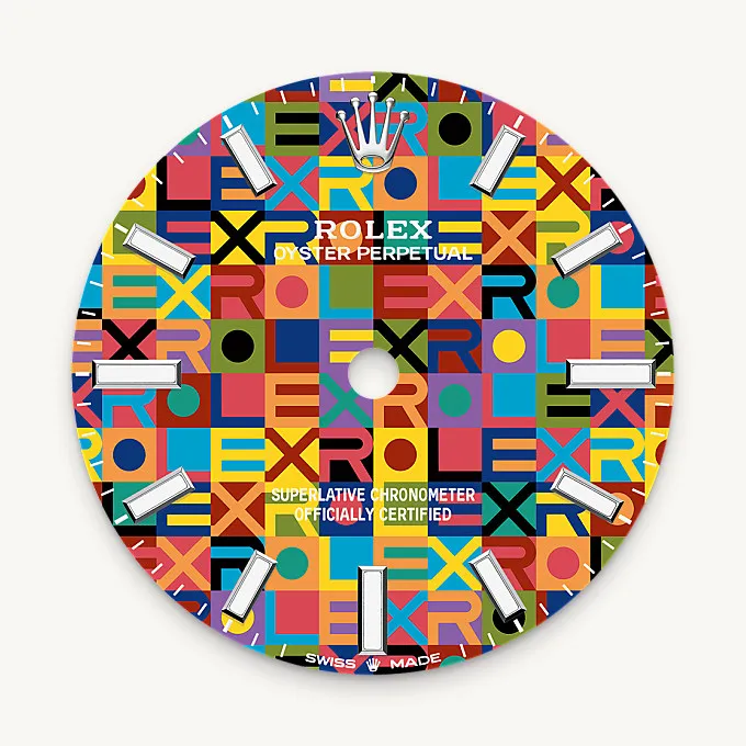 Multicoloured dial