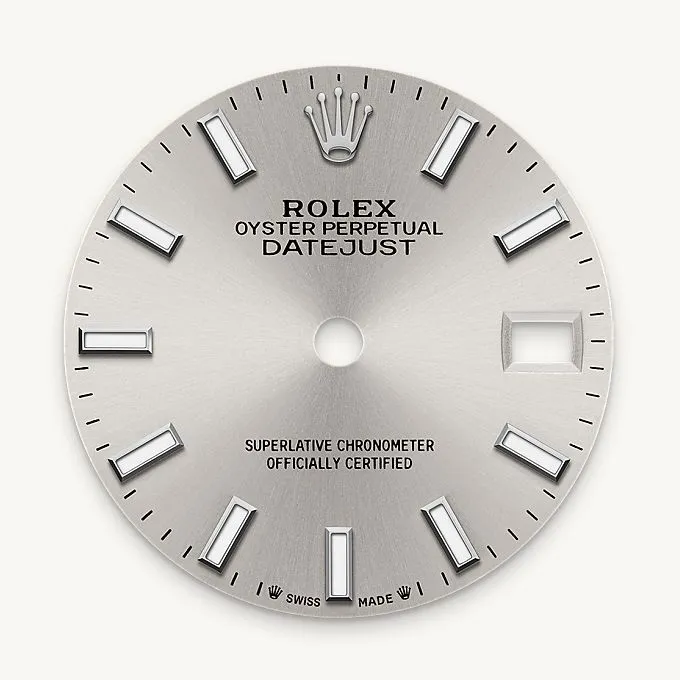 Silver dial