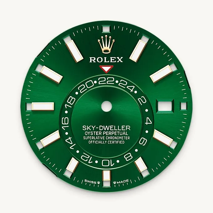 Bright green dial