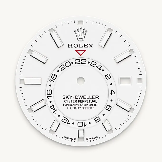 Intense white dial