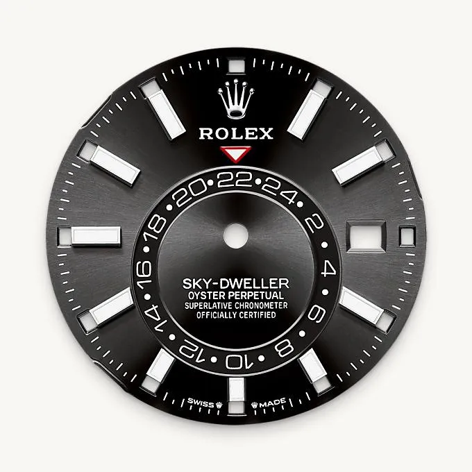 Bright black dial