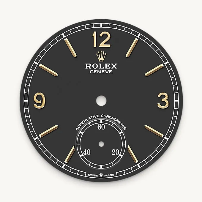 Intense black dial