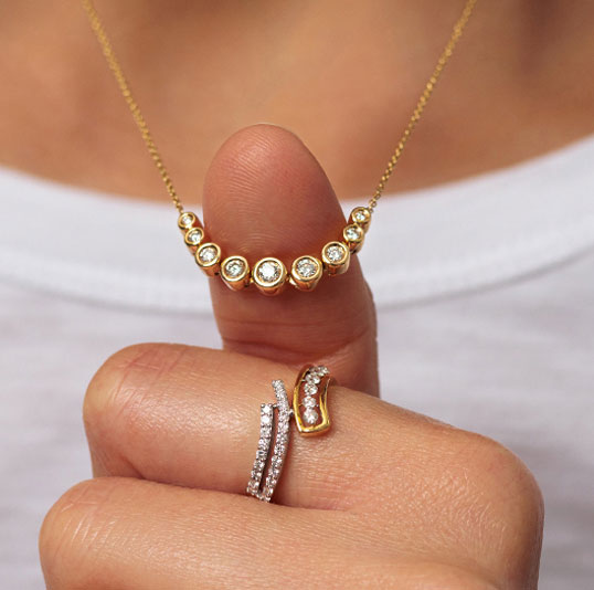 Diamond Gumball Ring 18k Gold – Irene Neuwirth